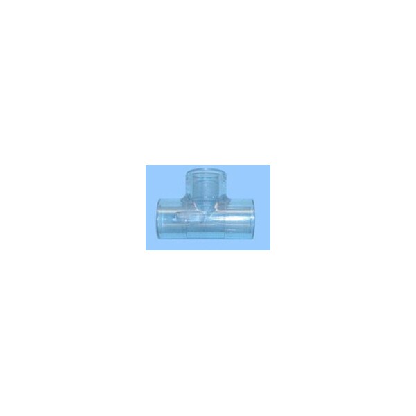 Professional Plastics Clear PVC Schedule 40 Tee Slxslxsl, 401-060L - 6 Inch 1 Pcs Box FITPVCCLTEE6.00S40-401060L1BX - main